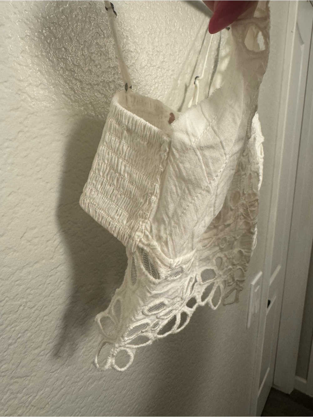 Intimately by Free People FP One White Floral Lace Cropped Cami Bralette - Picture 5 of 16